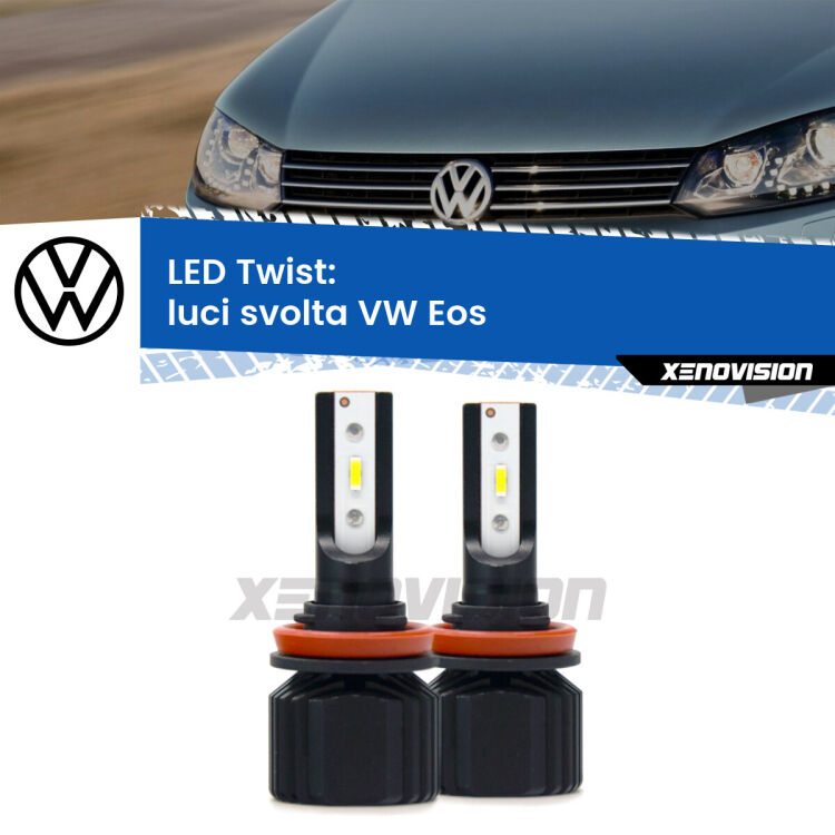 <strong>Kit luci svolta LED</strong> per <strong>VW Eos</strong>  2006 - 2015. Compatte, impermeabili, senza ventola: praticamente indistruttibili. Top Quality.