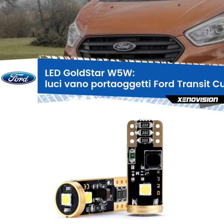 <strong>Luci Vano Portaoggetti LED Ford Transit Custom</strong>  2012 - 2022: ottima luminosità a 360 gradi. Si inseriscono ovunque. Canbus, Top Quality.