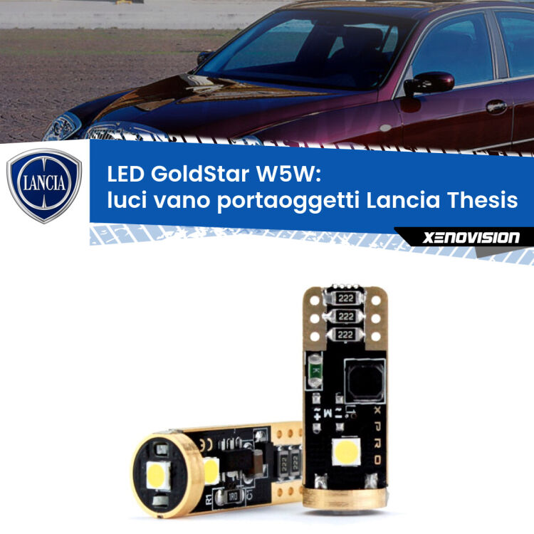 <strong>Luci Vano Portaoggetti LED Lancia Thesis</strong>  2002 - 2009: ottima luminosità a 360 gradi. Si inseriscono ovunque. Canbus, Top Quality.