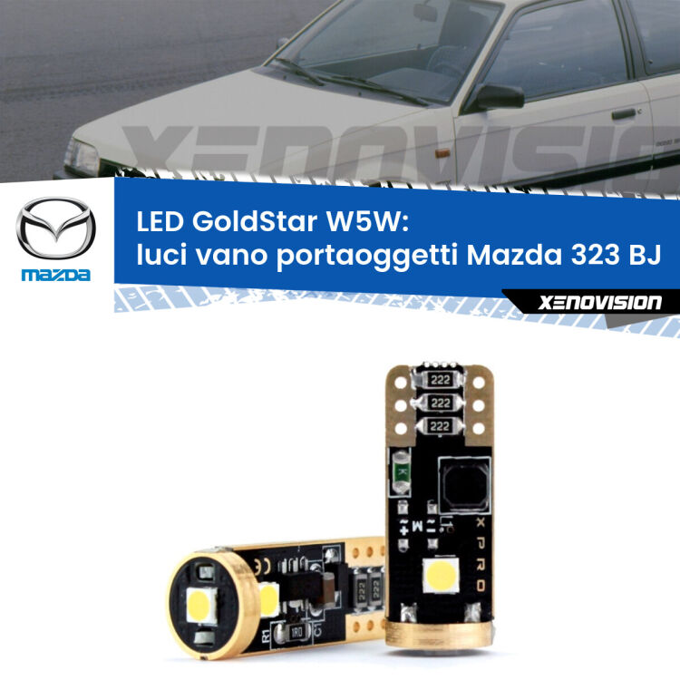 <strong>Luci Vano Portaoggetti LED Mazda 323</strong> BJ 1998 - 2004: ottima luminosità a 360 gradi. Si inseriscono ovunque. Canbus, Top Quality.