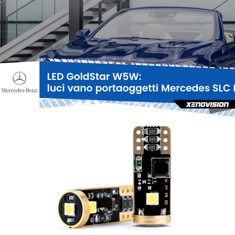 <strong>Luci Vano Portaoggetti LED Mercedes SLC</strong> R172 2016 - 2017: ottima luminosità a 360 gradi. Si inseriscono ovunque. Canbus, Top Quality.