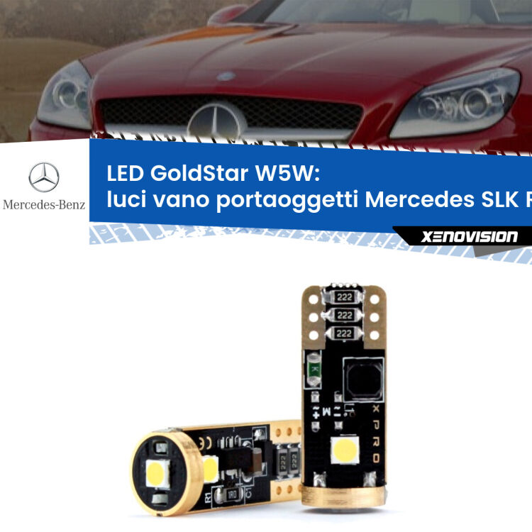 <strong>Luci Vano Portaoggetti LED Mercedes SLK</strong> R172 2011 in poi: ottima luminosità a 360 gradi. Si inseriscono ovunque. Canbus, Top Quality.