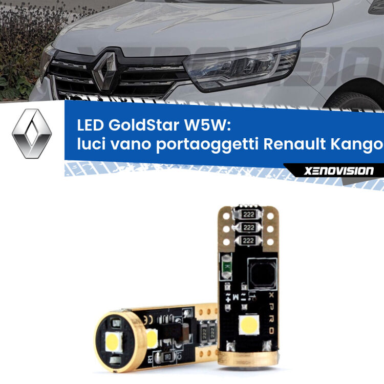 <strong>Luci Vano Portaoggetti LED Renault Kangoo III</strong> FFK/KFK 2021 in poi: ottima luminosità a 360 gradi. Si inseriscono ovunque. Canbus, Top Quality.