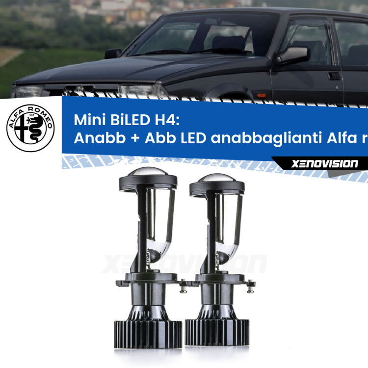 Belli nel faro da spenti e fenomenali da accesi. Trasforma il faro della tua Alfa romeo 75</strong>  1985 - 1992 in un potente lenticolare Bi-LED. Qualità Massima.