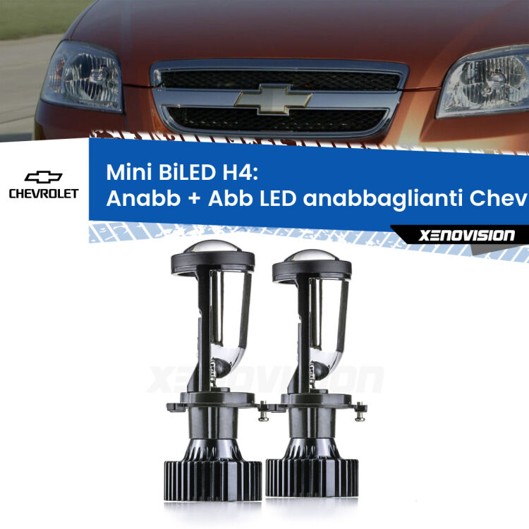 Belli nel faro da spenti e fenomenali da accesi. Trasforma il faro della tua Chevrolet Aveo</strong> T250 2005 - 2011 in un potente lenticolare Bi-LED. Qualità Massima.