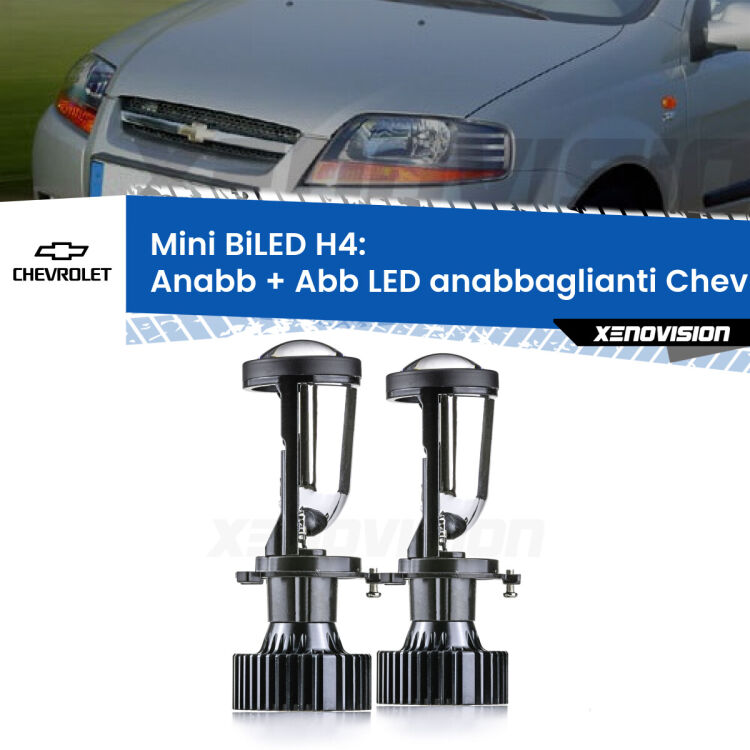 Belli nel faro da spenti e fenomenali da accesi. Trasforma il faro della tua Chevrolet Kalos</strong>  2005 - 2008 in un potente lenticolare Bi-LED. Qualità Massima.