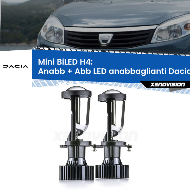 Belli nel faro da spenti e fenomenali da accesi. Trasforma il faro della tua Dacia Sandero I</strong>  2008 - 2012 in un potente lenticolare Bi-LED. Qualità Massima.