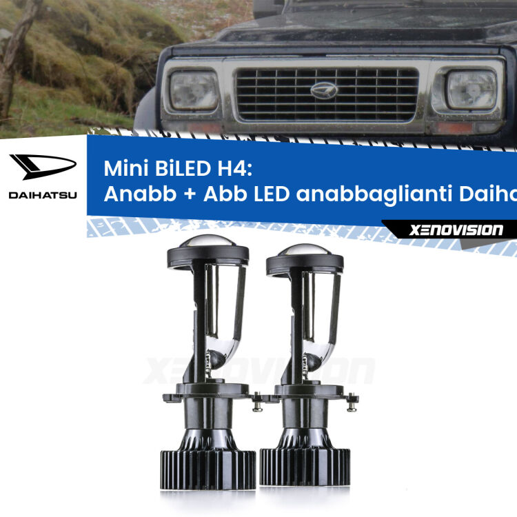 Belli nel faro da spenti e fenomenali da accesi. Trasforma il faro della tua Daihatsu Fourtrak</strong>  1985 - 1998 in un potente lenticolare Bi-LED. Qualità Massima.