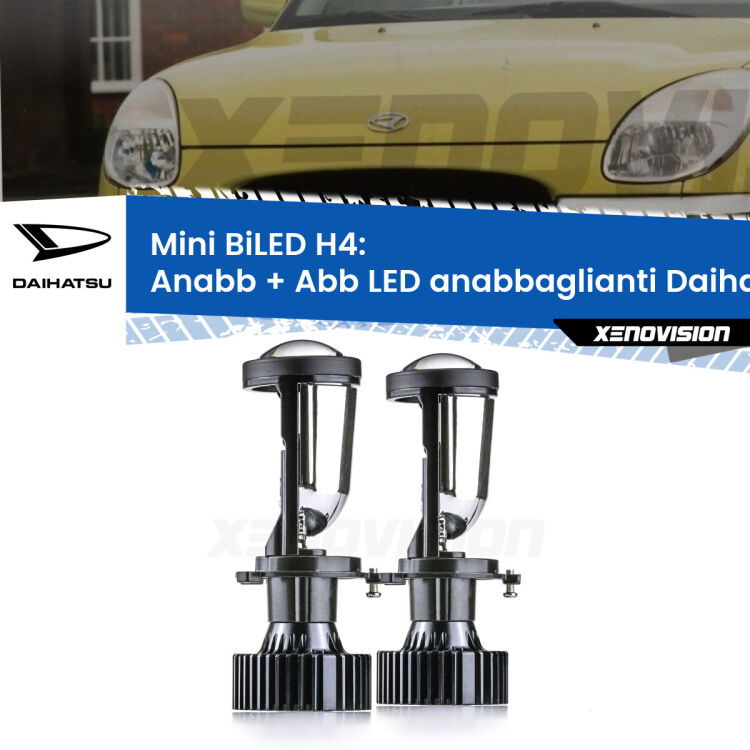 Belli nel faro da spenti e fenomenali da accesi. Trasforma il faro della tua Daihatsu Storia</strong>  1998 - 2005 in un potente lenticolare Bi-LED. Qualità Massima.