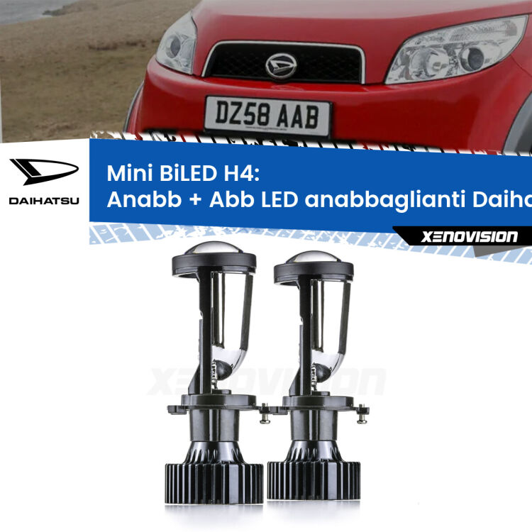 Belli nel faro da spenti e fenomenali da accesi. Trasforma il faro della tua Daihatsu Terios</strong> II a parabola singola in un potente lenticolare Bi-LED. Qualità Massima.