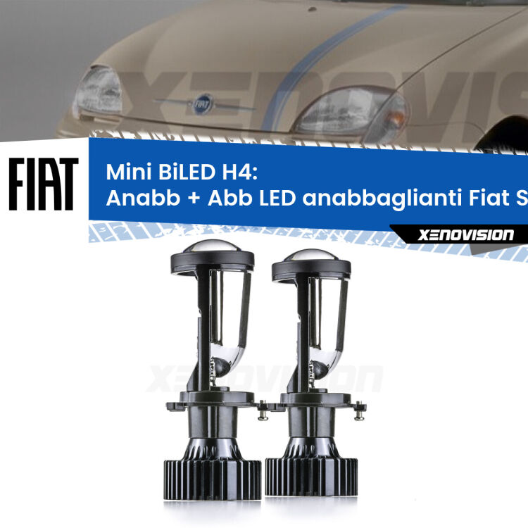 Belli nel faro da spenti e fenomenali da accesi. Trasforma il faro della tua Fiat Seicento</strong>  1998 - 2010 in un potente lenticolare Bi-LED. Qualità Massima.