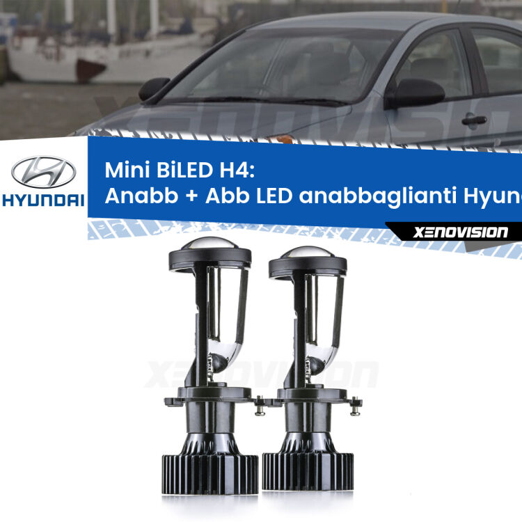 Belli nel faro da spenti e fenomenali da accesi. Trasforma il faro della tua Hyundai Accent I</strong> X-3 1994 - 2000 in un potente lenticolare Bi-LED. Qualità Massima.