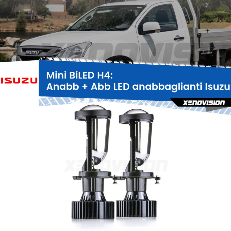 Belli nel faro da spenti e fenomenali da accesi. Trasforma il faro della tua Isuzu D-Max II</strong> Mk2 a parabola singola in un potente lenticolare Bi-LED. Qualità Massima.