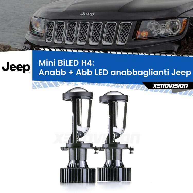 Belli nel faro da spenti e fenomenali da accesi. Trasforma il faro della tua Jeep Compass</strong>  2006 - 2010 in un potente lenticolare Bi-LED. Qualità Massima.