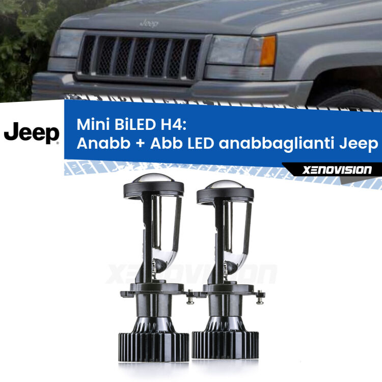 Belli nel faro da spenti e fenomenali da accesi. Trasforma il faro della tua Jeep Grand cherokee  </strong> ZJ 1993 - 1998 in un potente lenticolare Bi-LED. Qualità Massima.