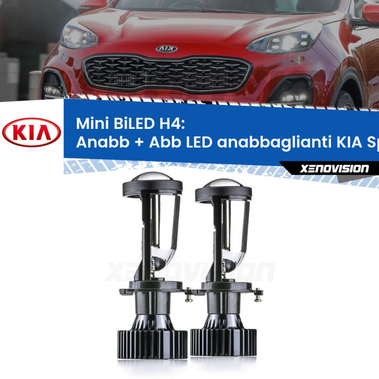 Belli nel faro da spenti e fenomenali da accesi. Trasforma il faro della tua KIA Sportage</strong> JE/KM 2004 - 2009 in un potente lenticolare Bi-LED. Qualità Massima.