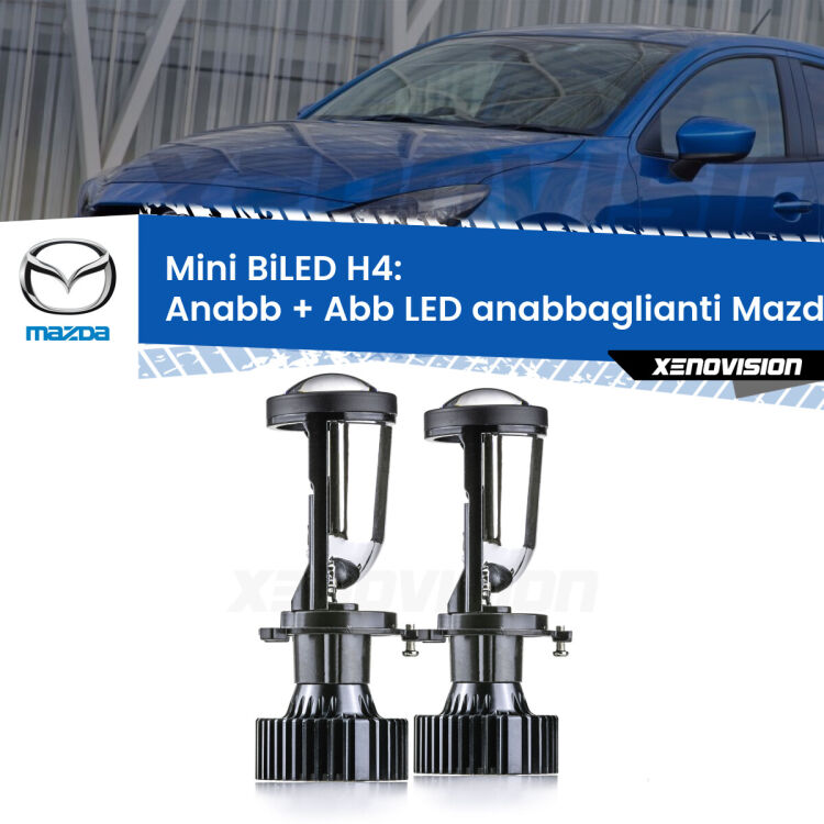 Belli nel faro da spenti e fenomenali da accesi. Trasforma il faro della tua Mazda 2</strong> DE/DH a parabola singola in un potente lenticolare Bi-LED. Qualità Massima.