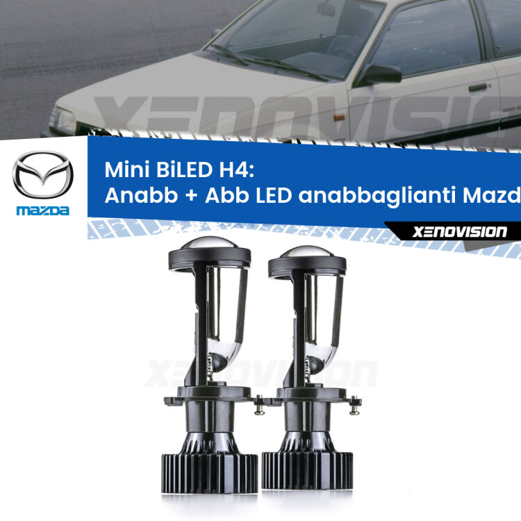 Belli nel faro da spenti e fenomenali da accesi. Trasforma il faro della tua Mazda 323</strong> BG 1989 - 1994 in un potente lenticolare Bi-LED. Qualità Massima.