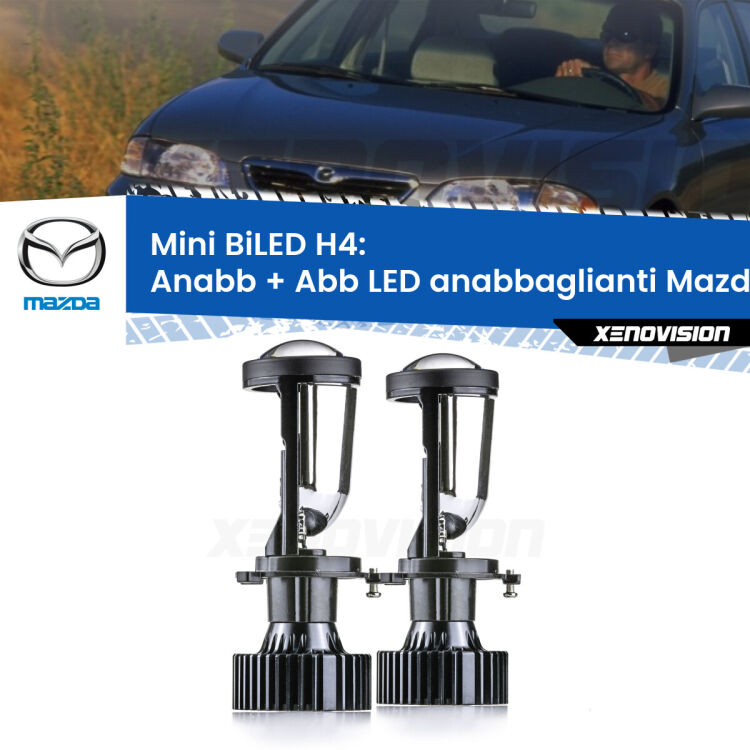 Belli nel faro da spenti e fenomenali da accesi. Trasforma il faro della tua Mazda 626 IV</strong> GD 1987 - 1992 in un potente lenticolare Bi-LED. Qualità Massima.