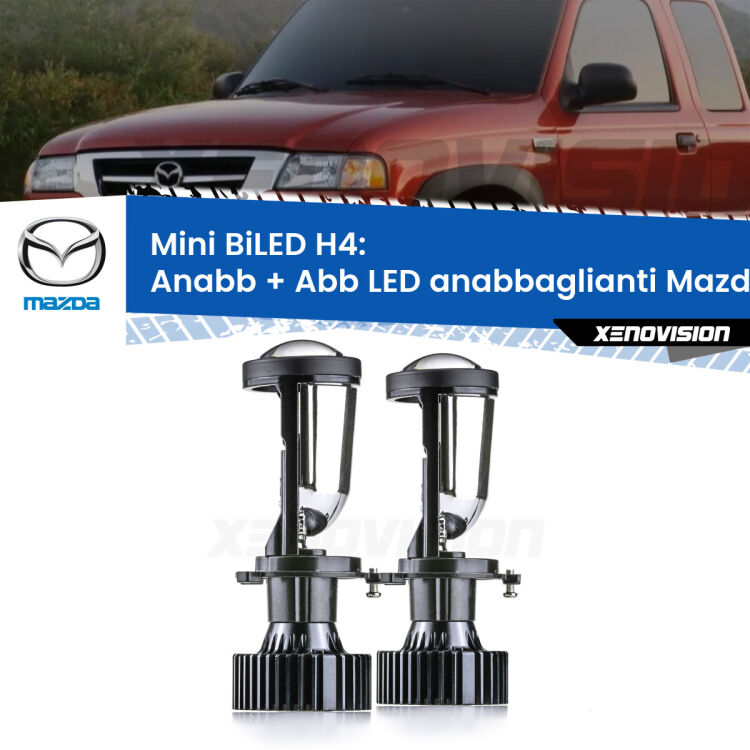 Belli nel faro da spenti e fenomenali da accesi. Trasforma il faro della tua Mazda B-serie</strong> UF 1985 - 1999 in un potente lenticolare Bi-LED. Qualità Massima.