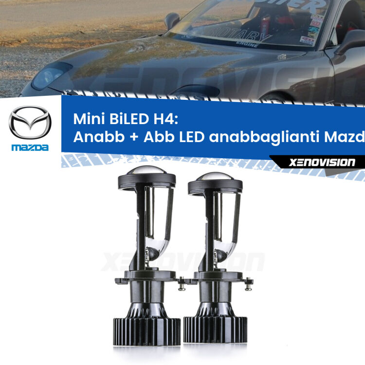 Belli nel faro da spenti e fenomenali da accesi. Trasforma il faro della tua Mazda RX-7 III</strong> FD 1992 - 2002 in un potente lenticolare Bi-LED. Qualità Massima.