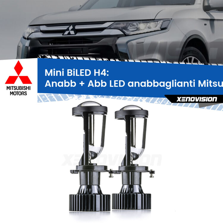 Belli nel faro da spenti e fenomenali da accesi. Trasforma il faro della tua Mitsubishi Outlander I</strong> CU a parabola singola in un potente lenticolare Bi-LED. Qualità Massima.