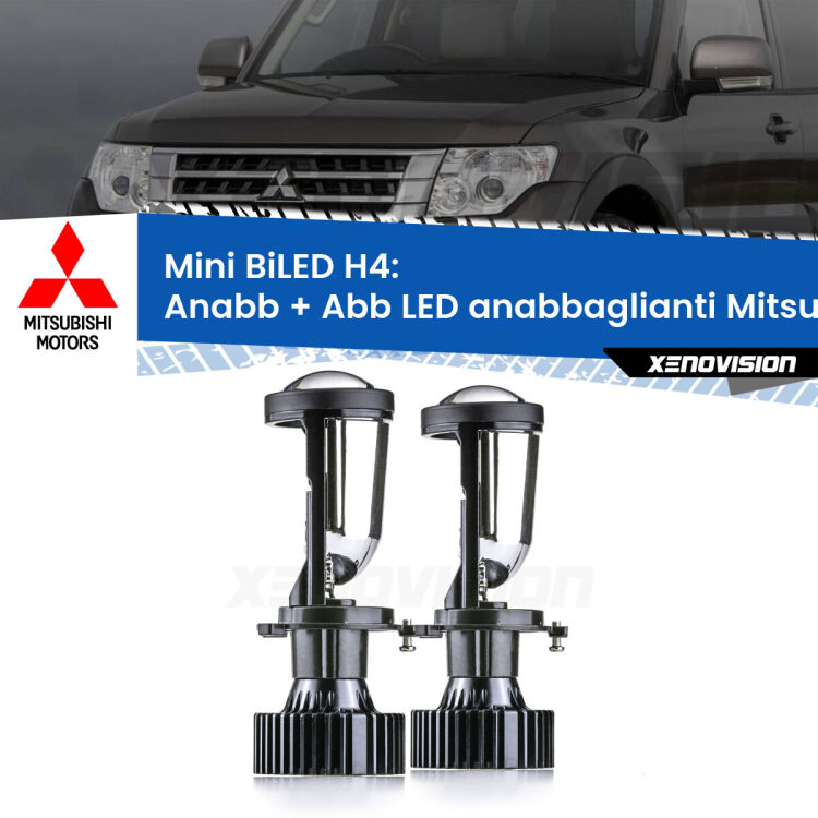 Belli nel faro da spenti e fenomenali da accesi. Trasforma il faro della tua Mitsubishi Pajero II</strong> V20 1990 - 2000 in un potente lenticolare Bi-LED. Qualità Massima.