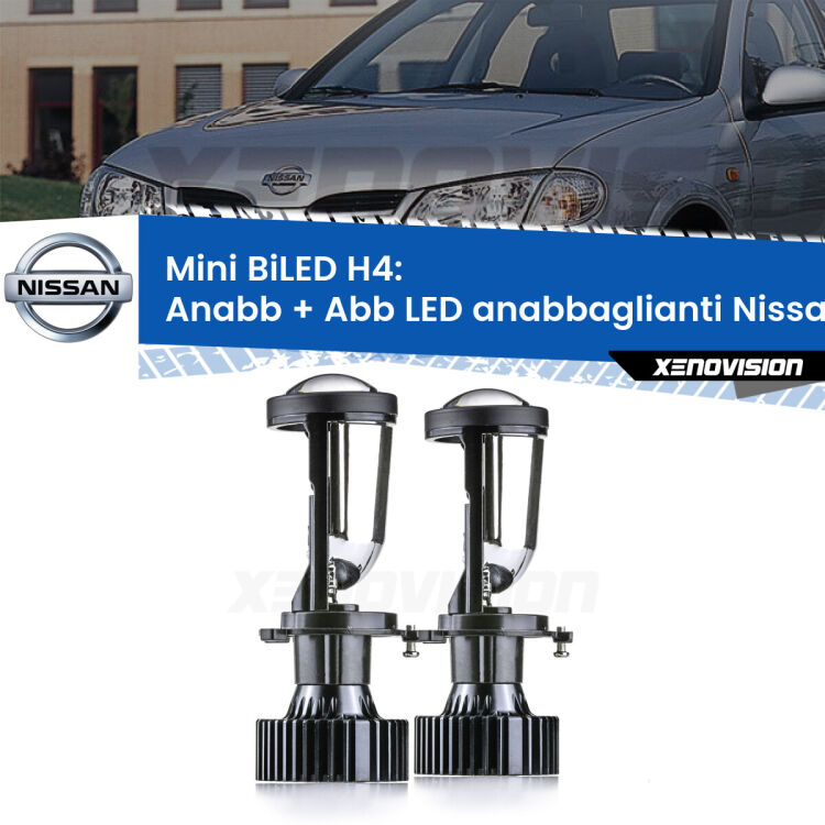 Belli nel faro da spenti e fenomenali da accesi. Trasforma il faro della tua Nissan Almera I</strong> N15 1995 - 2000 in un potente lenticolare Bi-LED. Qualità Massima.