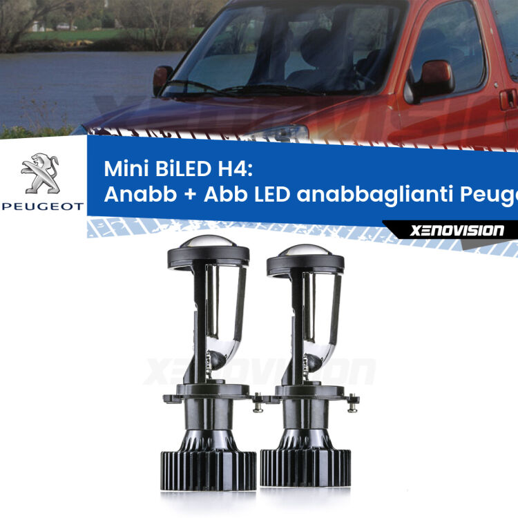 Belli nel faro da spenti e fenomenali da accesi. Trasforma il faro della tua Peugeot Partner</strong> Mk1 1996 - 2007 in un potente lenticolare Bi-LED. Qualità Massima.