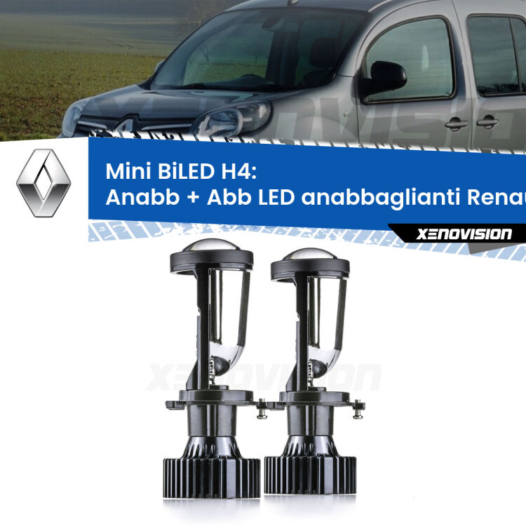 Belli nel faro da spenti e fenomenali da accesi. Trasforma il faro della tua Renault Kangoo II</strong> FW/KW 2008 in poi in un potente lenticolare Bi-LED. Qualità Massima.