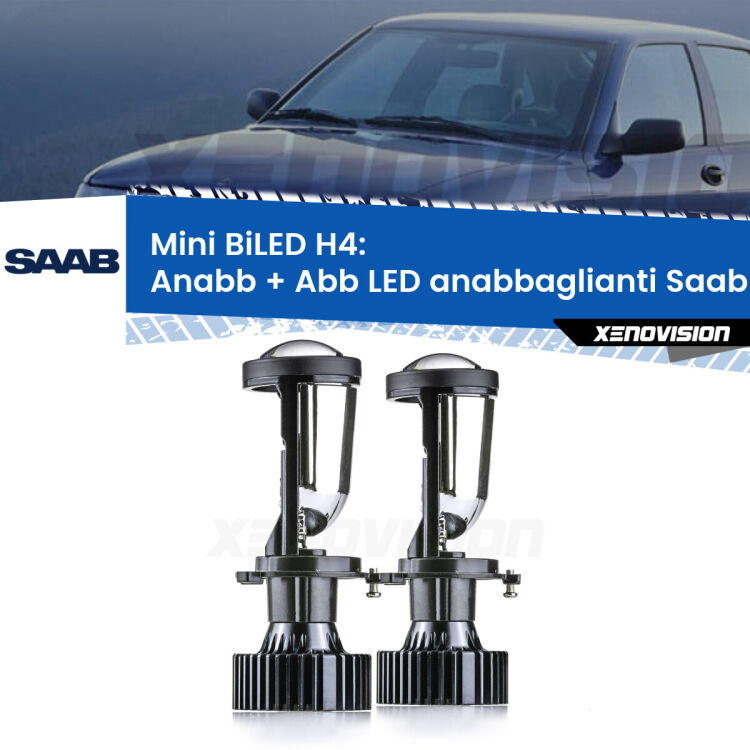 Belli nel faro da spenti e fenomenali da accesi. Trasforma il faro della tua Saab 9-3</strong> Mk1 1998 - 2002 in un potente lenticolare Bi-LED. Qualità Massima.