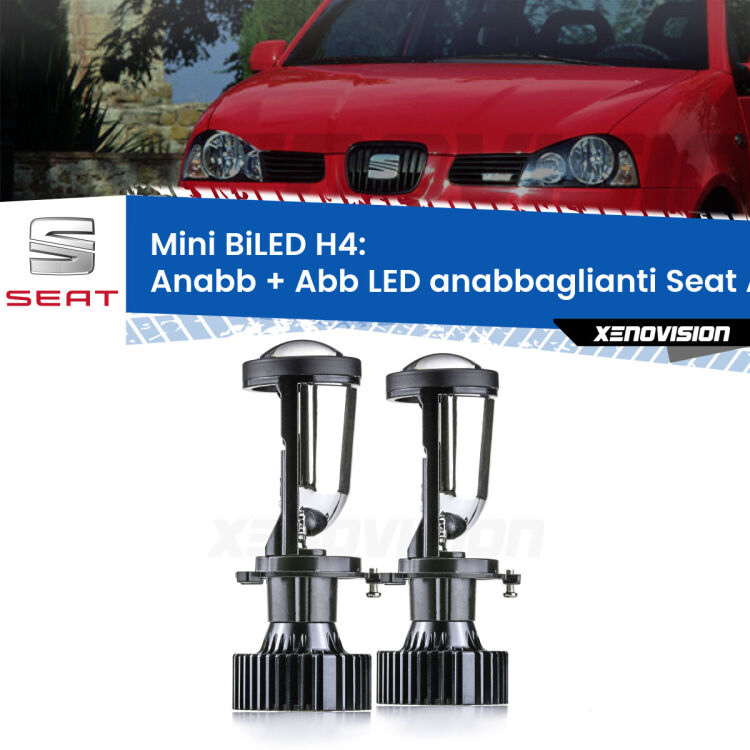 Belli nel faro da spenti e fenomenali da accesi. Trasforma il faro della tua Seat Arosa</strong>  a parabola singola in un potente lenticolare Bi-LED. Qualità Massima.