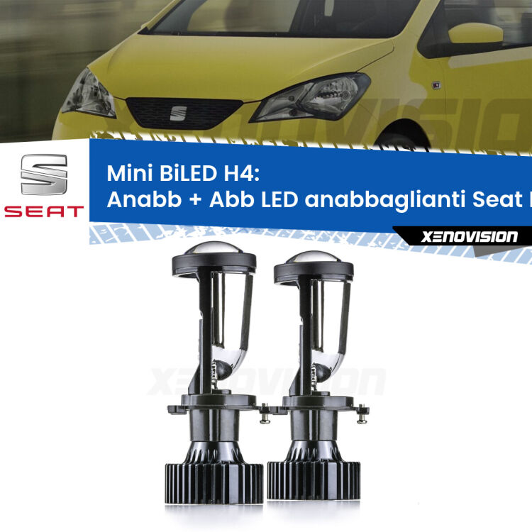 Mini BiLED: Proiettori H4 per Seat MII 2011 - 2021