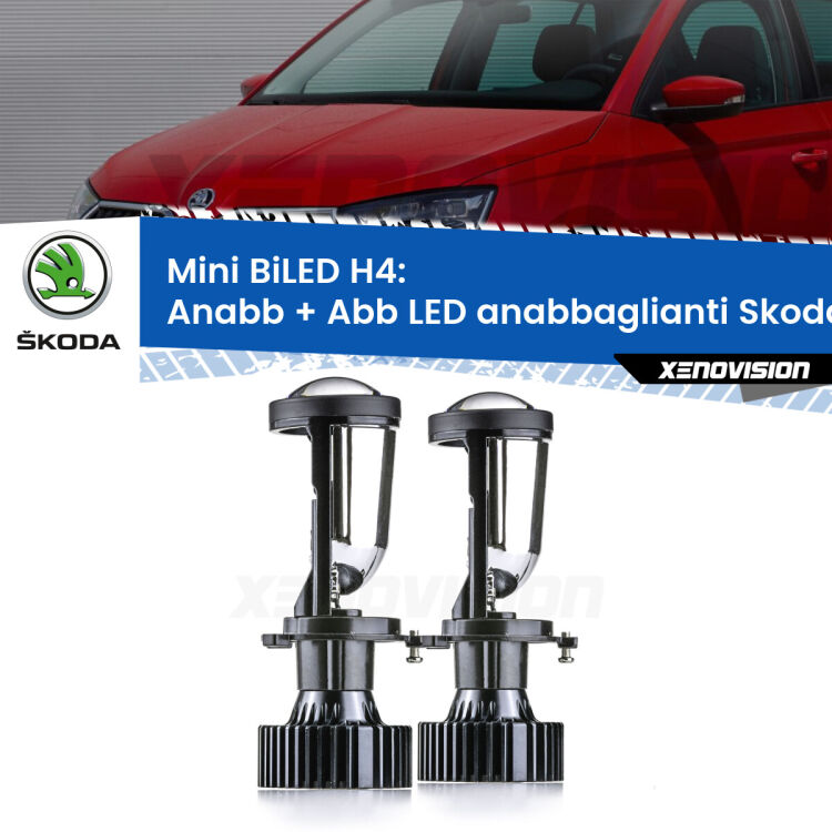 Belli nel faro da spenti e fenomenali da accesi. Trasforma il faro della tua Skoda Fabia III</strong> NJ a parabola singola in un potente lenticolare Bi-LED. Qualità Massima.