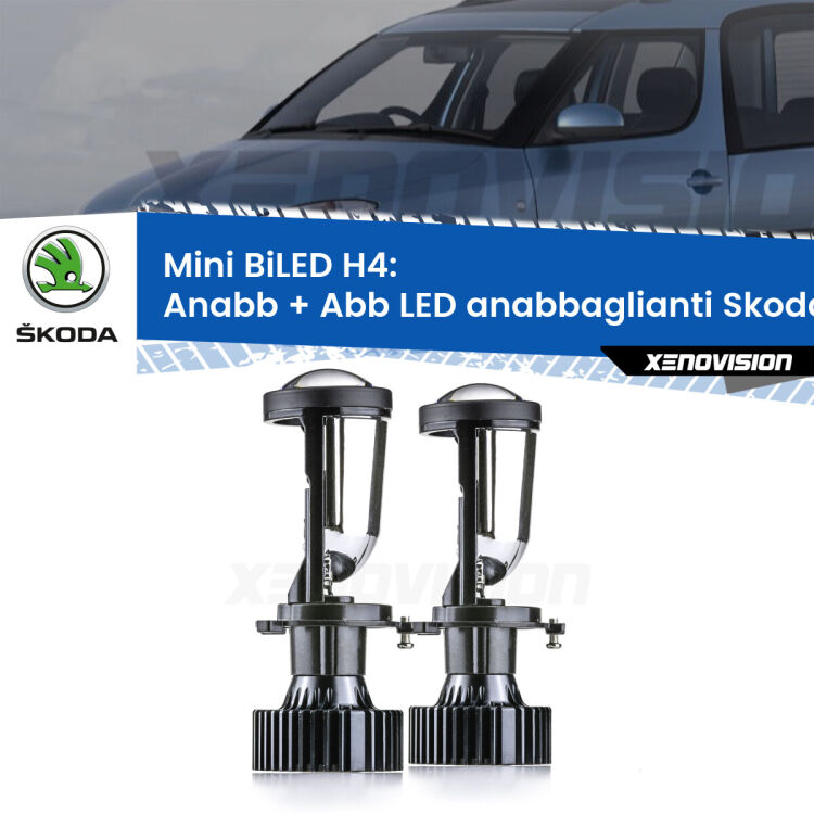 Belli nel faro da spenti e fenomenali da accesi. Trasforma il faro della tua Skoda Roomster</strong> 5J fari a parabola in un potente lenticolare Bi-LED. Qualità Massima.