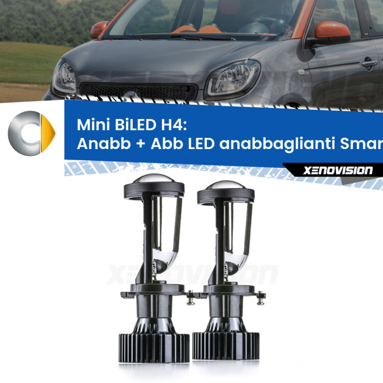 Belli nel faro da spenti e fenomenali da accesi. Trasforma il faro della tua Smart Forfour</strong> 453 2014 in poi in un potente lenticolare Bi-LED. Qualità Massima.