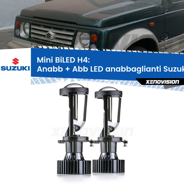 Belli nel faro da spenti e fenomenali da accesi. Trasforma il faro della tua Suzuki Samurai</strong> SJ_ 1988 - 2004 in un potente lenticolare Bi-LED. Qualità Massima.