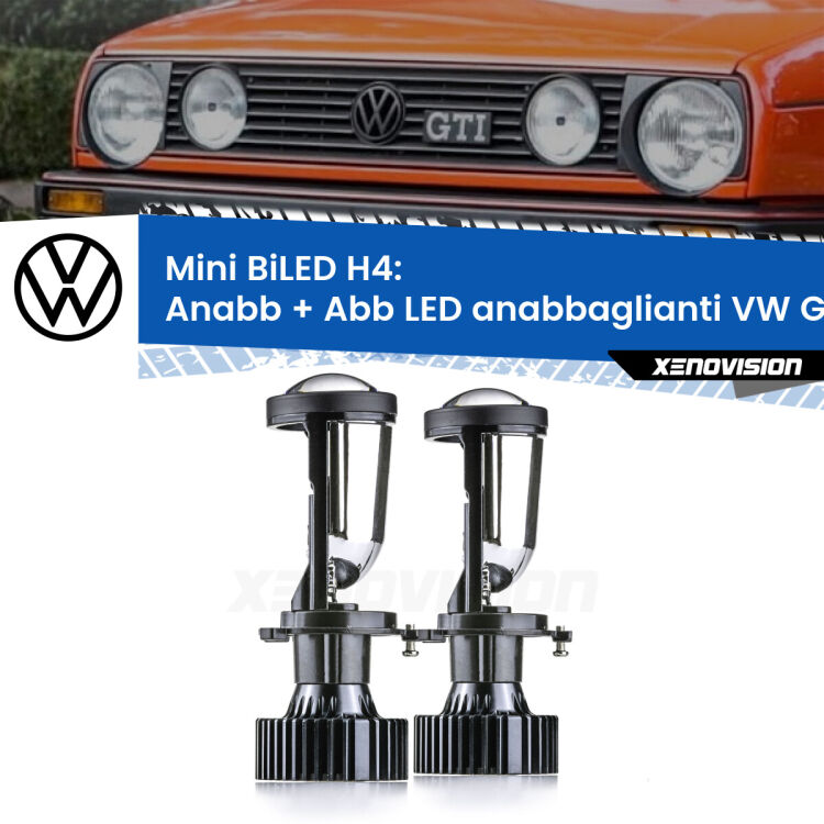 Belli nel faro da spenti e fenomenali da accesi. Trasforma il faro della tua VW Golf 2</strong>  1983 - 1990 in un potente lenticolare Bi-LED. Qualità Massima.