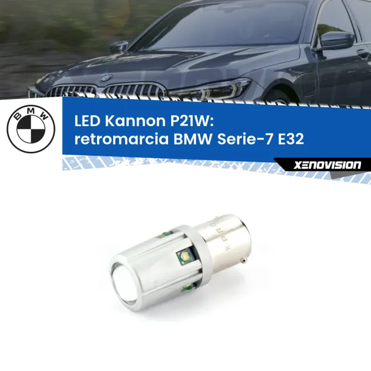 <strong>LED per Retromarcia BMW Serie-7 E32 1986 - 1993.</strong>Lampadina P21W con una poderosa illuminazione frontale rafforzata da 5 potenti chip laterali.