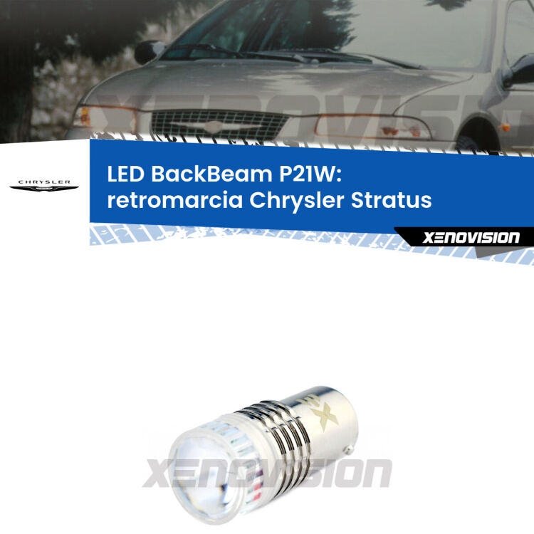 <strong>Retromarcia LED per Chrysler Stratus</strong>  1995 - 2001. Lampada <strong>P21W</strong> canbus. Illumina a giorno con questo straordinario cannone LED a luminosità estrema.