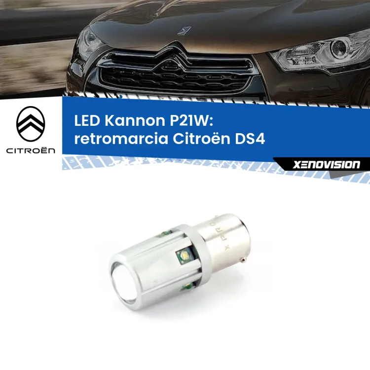 <strong>LED per Retromarcia Citroën DS4  2011 - 2015.</strong>Lampadina P21W con una poderosa illuminazione frontale rafforzata da 5 potenti chip laterali.