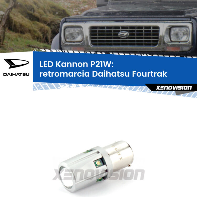 <strong>LED per Retromarcia Daihatsu Fourtrak  1985 - 1998.</strong>Lampadina P21W con una poderosa illuminazione frontale rafforzata da 5 potenti chip laterali.