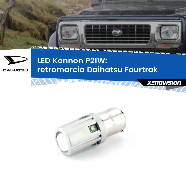 <strong>LED per Retromarcia Daihatsu Fourtrak  1985 - 1998.</strong>Lampadina P21W con una poderosa illuminazione frontale rafforzata da 5 potenti chip laterali.