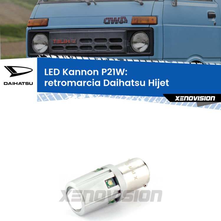 <strong>LED per Retromarcia Daihatsu Hijet  1992 - 2005.</strong>Lampadina P21W con una poderosa illuminazione frontale rafforzata da 5 potenti chip laterali.