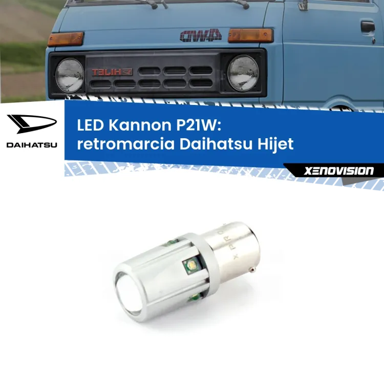 <strong>LED per Retromarcia Daihatsu Hijet  1992 - 2005.</strong>Lampadina P21W con una poderosa illuminazione frontale rafforzata da 5 potenti chip laterali.