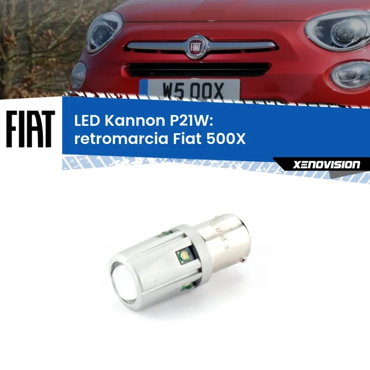 <strong>LED per Retromarcia Fiat 500X  2014 in poi.</strong>Lampadina P21W con una poderosa illuminazione frontale rafforzata da 5 potenti chip laterali.