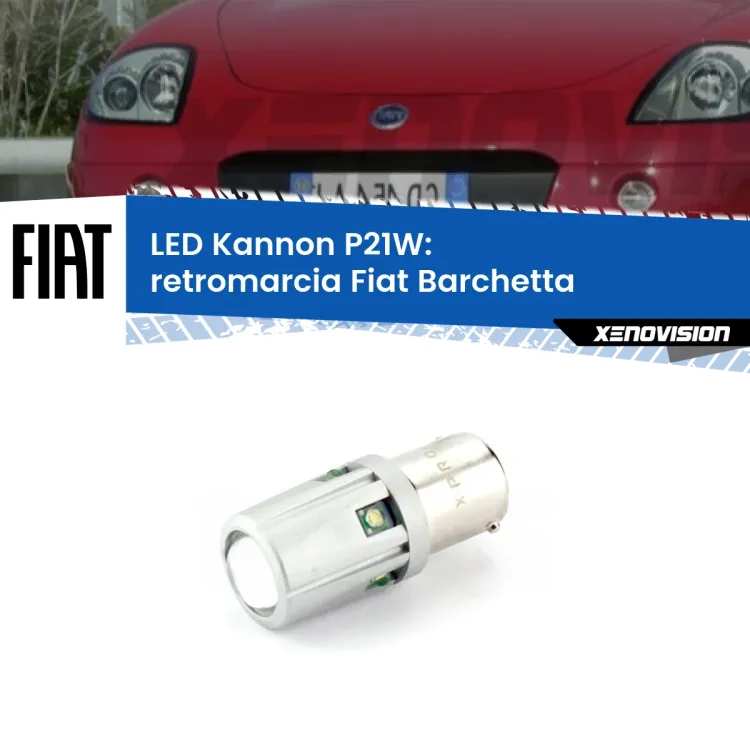 <strong>LED per Retromarcia Fiat Barchetta  1995 - 2005.</strong>Lampadina P21W con una poderosa illuminazione frontale rafforzata da 5 potenti chip laterali.