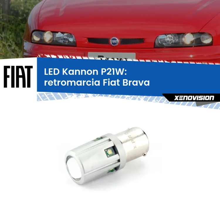 <strong>LED per Retromarcia Fiat Brava  1995 - 2001.</strong>Lampadina P21W con una poderosa illuminazione frontale rafforzata da 5 potenti chip laterali.