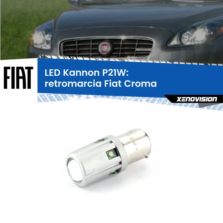 <strong>LED per Retromarcia Fiat Croma  2005 - 2010.</strong>Lampadina P21W con una poderosa illuminazione frontale rafforzata da 5 potenti chip laterali.