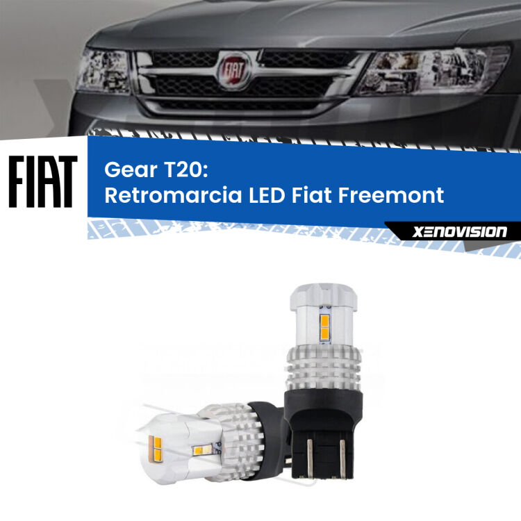 <strong>LED T20 </strong><strong>retromarcia</strong> <strong>Fiat</strong> <strong>Freemont </strong> 2011 - 2016. Coppia LED effetto Stealth, ottima resa in ogni direzione, Qualità Massima.